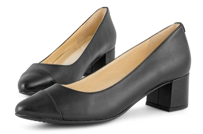 Shop Cole Haan Go-to Block Heel Shoes In Black In Grey