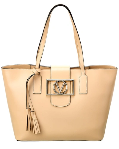 Shop Valentino By Mario Valentino Marion Super V Leather Tote In Multi