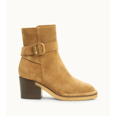 Shop Tod's Boots In Suede In Brown