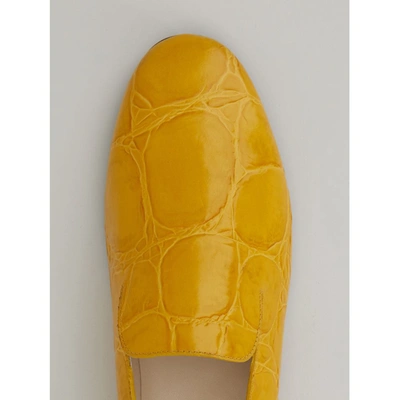 Shop Tod's Loafers In Leather In Yellow