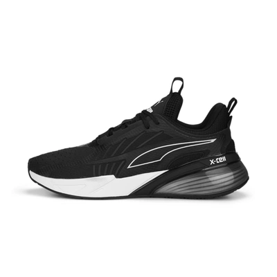 Shop Puma Men's X-cell Action Running Shoes In Black