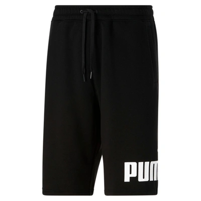 Shop Puma Men's Logo 10" Shorts In Black