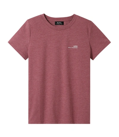Shop Apc Item T-shirt F In Pink