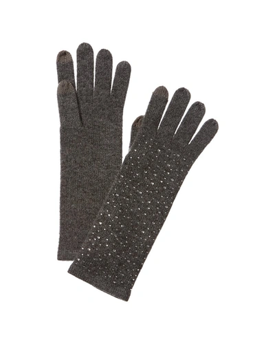 Shop Sofiacashmere Cashmere Gloves In Black