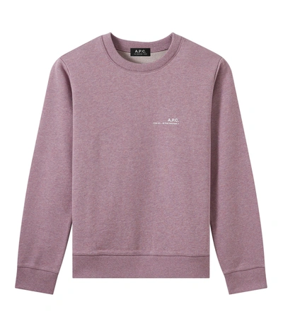 Shop Apc Item Sweatshirt F In Pink