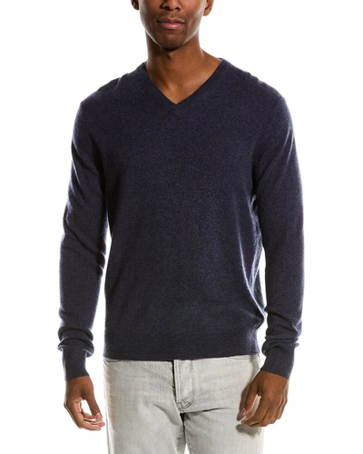 Shop Magaschoni Tipped Cashmere Sweater In Blue