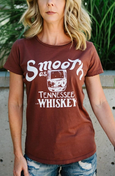 Shop Bandit Brand Smooth As Tennessee Whiskey Graphic Tee In Brown In Red