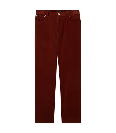 Shop Apc New Sailor Jeans In Red