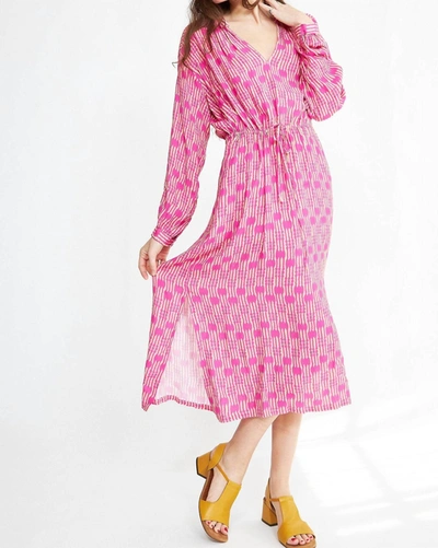 Shop Hartford Ramatuelle Dress In Fuchsia/cream In Pink