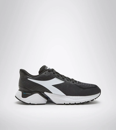 Shop Diadora Men's Mythos Blushield Vigore Running Shoes - Medium Width In Black/white
