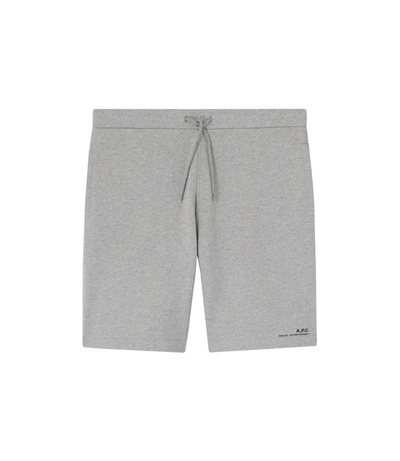 Shop Apc Item Shorts In Grey