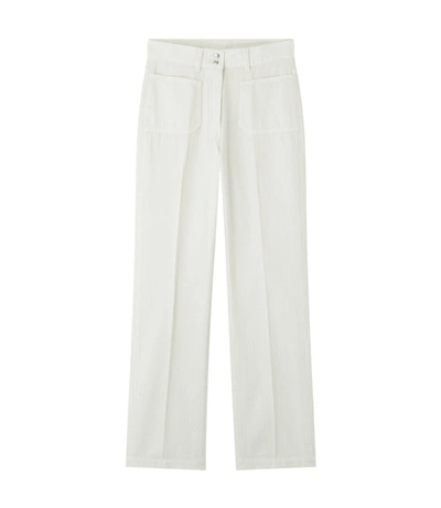 Shop Apc Davi Pants In White