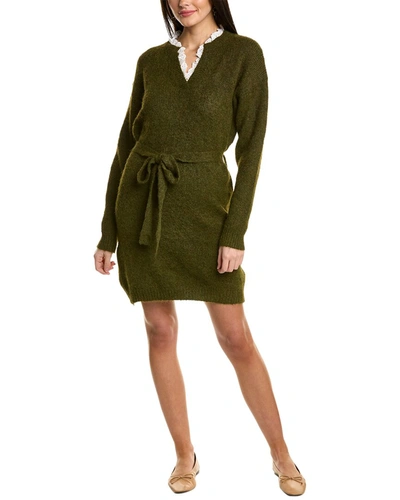 Shop Anna Kay Wool-blend Mini Dress In Green