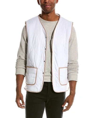 Shop American Stitch Quilted Vest In White