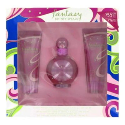 Shop Britney Spears Gift Set - 3.3 oz Eau De Parfum Spray + 3.3 oz Body Souffle + 3.3 oz Shower Gel