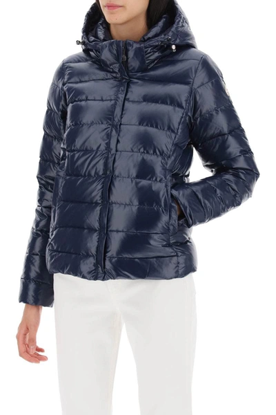 Shop Pyrenex 'spoutnic 2 Shiny' Short Down Jacket In Blue