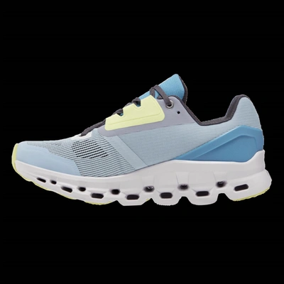 Shop On Running Women's Cloudstratus Running Shoes In Chambray/lavender In Grey