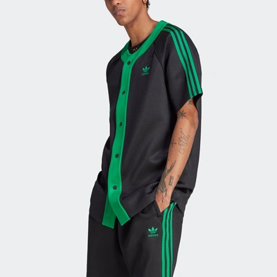 Shop Adidas Originals Men's Adidas Adicolor Classics+ Short Sleeve Shirt (gender Neutral) In Black