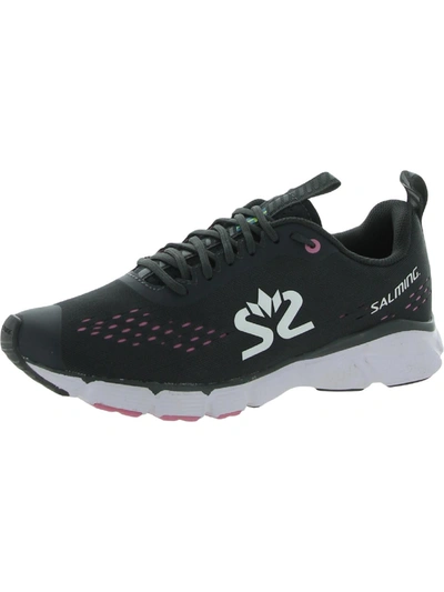 Shop Salming Enroute 3 Womens Fitness Lace Up Athletic And Training Shoes In Black