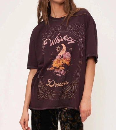 Shop Project Social T Whiskey Dreams Oversized Tee In Blackberry In Brown