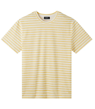 Shop Apc Marineiho T-shirt In Yellow