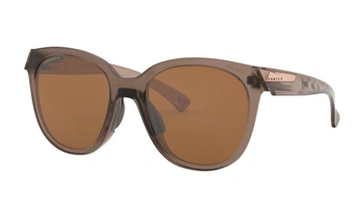 Shop Oakley Women's Low Key Sunglasses In Prizm Bronze Polarized Lenses, Matte Brown Smoke Frame