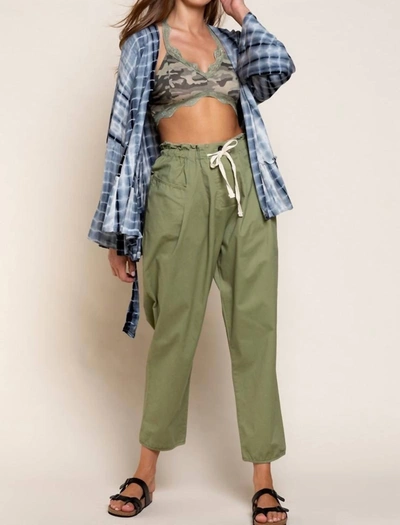 Pol Tie Dye Cardigan In Ocean Grey In Grey