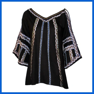 Shop Vintage Collection Women's Bella Tunic In Multi In Black