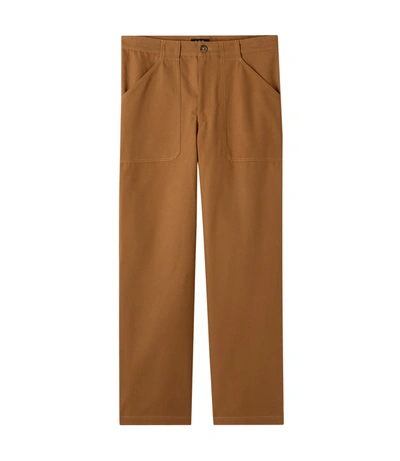 Shop Apc Sydney H Pants In Brown