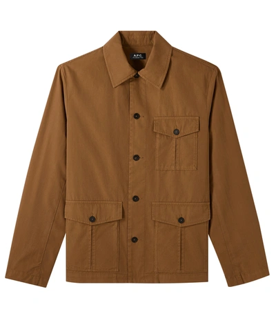 Shop Apc Tanger Jacket In Brown