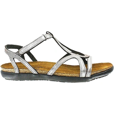 Shop Naot Women's Dorith Sandal In Silver Threads Leather