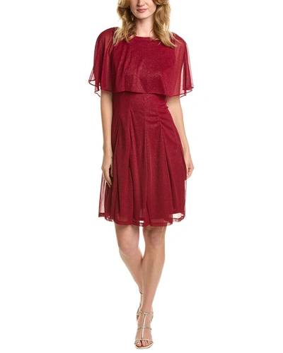 Shop Maison Tara Roller Glitter A-line Dress In Red