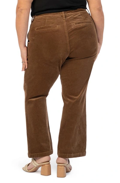 Kut From The Kloth Kelsey Ankle Flare Corduroy Jeans In Mushroom