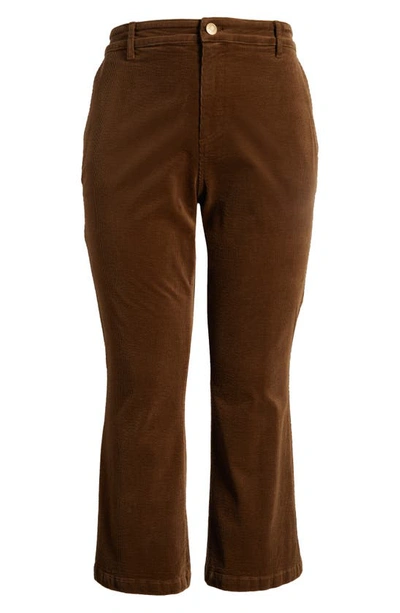 Kut From The Kloth Kelsey Ankle Flare Corduroy Jeans In Mushroom