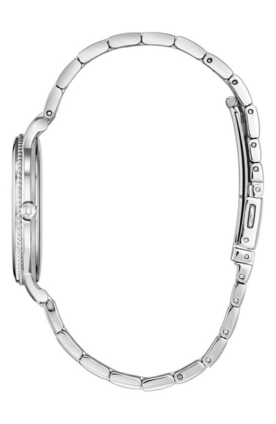 Shop Bulova Diamond Bracelet Strap Watch, 32mm In Silver-tone
