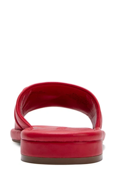 Shop Aerosoles Big Chain Slide Sandal In Red