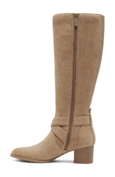 Shop Anne Klein Maelie Knee High Boot In Dk Natural