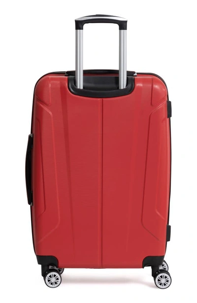Shop Ben Sherman Derby 24" Expandable 8-wheel Spinner Case In Lipstick Red