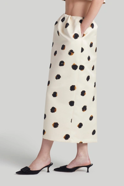 Shop Altuzarra 'karina' Skirt In Sparrow Irregular Dot