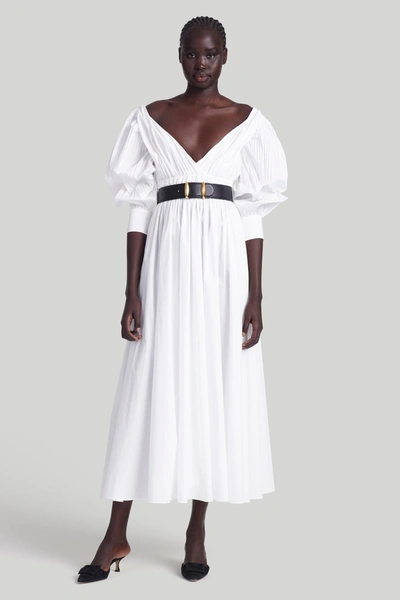 Shop Altuzarra 'kathleen' Dress In Optic White