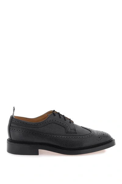 Shop Thom Browne Longwing Brogue Shoes Men In Black