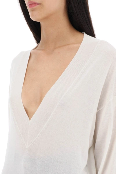 Shop Tom Ford Sweater In Cashmere And Silk Women In White