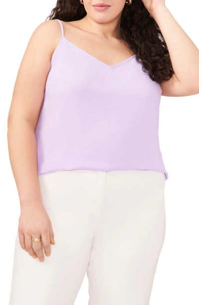 Halogen V-neck Woven Camisole In Purple Rose