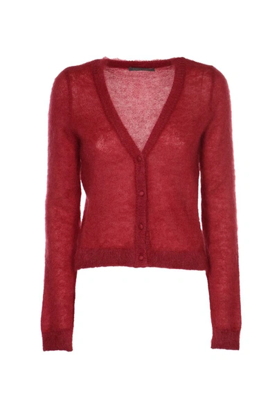 Shop Alberta Ferretti Sweaters Red