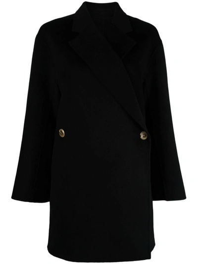 Shop By Malene Birger Coat In Black