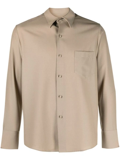 Shop Ernest W Baker Ernest W. Baker Shirt In Beige