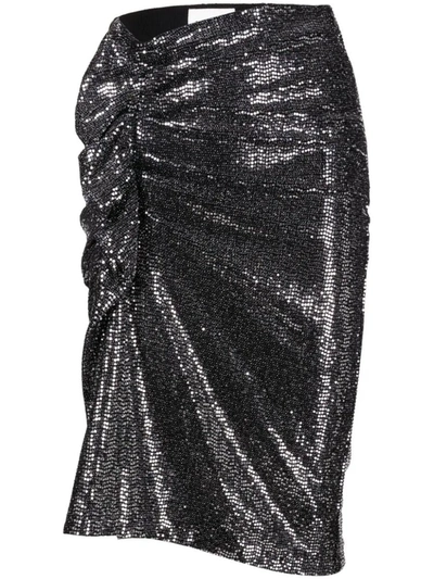 Shop Isabel Marant Étoile Skirt In Si Silver