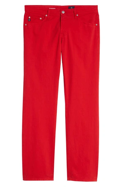 Shop Ag Graduate Sud Straight Leg Pants In Clever Red