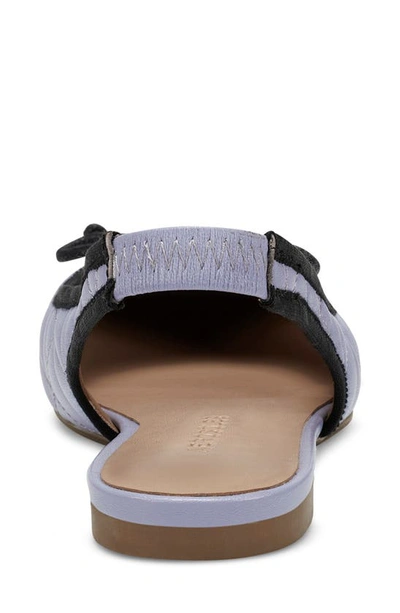 Shop Aerosoles Catarina Quilted Slingback Flat In Lilac Leather