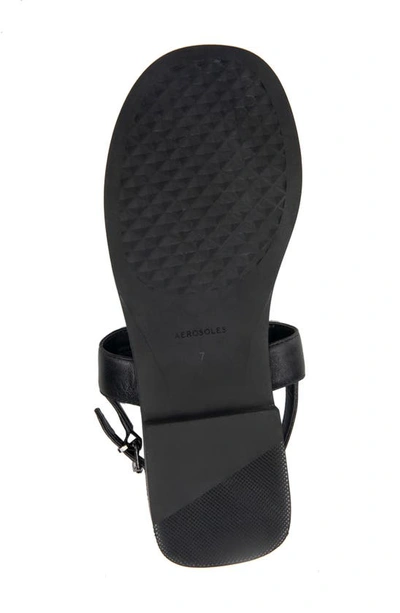 Shop Aerosoles Cherry Slingback Sandal In Black Leather